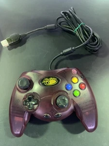 Vintage Mad Catz Xbox Controller Translucent Purple #4516 Control Pad Pro - Picture 1 of 5