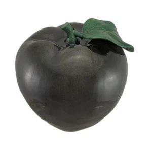 Zeckos 11 Inch Diameter Dark Green Ceramic Apple - Picture 1 of 2
