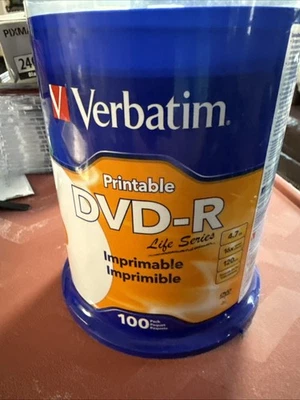 Verbatim Life Series 98491 16x DVD-R White Inkjet Printable Hub Printable - Image 1 of 3