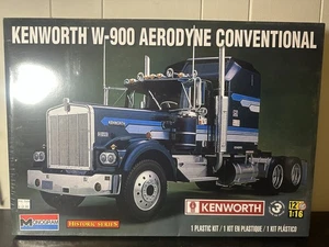 Monogram 1/16 Kenworth W-900 Aerodyne Conventional Model Kit New Sealed - Picture 1 of 6