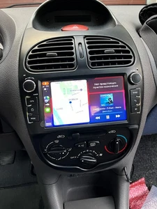 4+64GB Für Peugeot 206 C2 2001-2008 Android 14 Apple CarPlay Autoradio GPS Navi - Picture 1 of 15