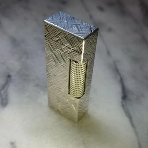 Vintage Dunhill Rolla Gas Feuerzeug Silber Florentiner funktionstüchtig - Bild 1 von 9