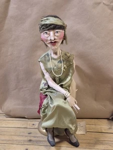 OOAK Doll By Lillian Alberti "Felicity Dalrymple Heiress" Cellu-Clay Over Wire - Picture 1 of 15