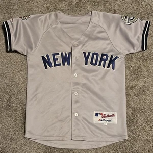 Majestic 2009 World Series #25 Mark Teixeira YOUTH SIZE Lg Yankees RARE Jersey - Picture 1 of 9