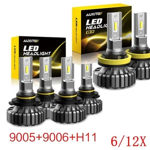 6/12/18X 9006 9005 H11 LED Headlight Low High Beam Bulbs 72000LM Head Fog Lights - Picture 1 of 27