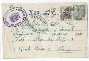 Spagna: 1945; Copertina alla Francia, con censura governo San Sebastian, EBES199 - Foto 1 di 3