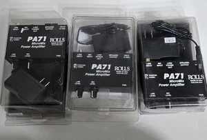 Rolls PA71 Plus Micromix 5 Watt 8 ohms Power Amplifier w/Power Supply LOT OF 3 - Picture 1 of 10
