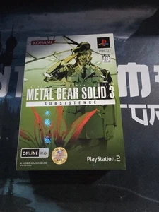 Metal Gear Solid 3-Subsistence Gioco Disco PS2 First Print Limited Edition  - Foto 1 di 6