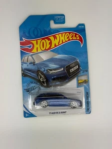 Audi RS 6 Avant Blue 2019 Hot Wheels '17 - tarjeta defectuosa #214/250 nueva de fábrica - Imagen 1 de 1