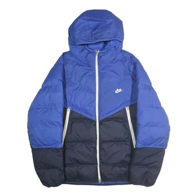 Chaqueta acolchada NIKE para hombre azul y azul marino XL poliéster cremallera ropa deportiva con capucha Foto 1 de 4