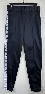 A|X Armani Exchange Mens Size XS Black Tricot Draw String Trouser/Pants - Image 1 of 4