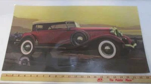 1930 Cord Weymann Print Picture Laminated 12x23 Auto Advertisement Red  - Picture 1 of 2
