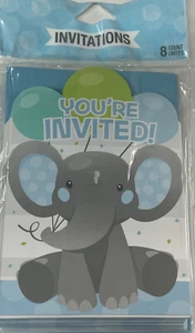 Elephant Invitations - Picture 1 of 2