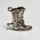 Vintage Cellini sterling silver cowboy boot charm 1963