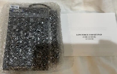 Teclado de baja fuerza con cable Kinesis AC210USB para PC - negro Foto 1 de 4