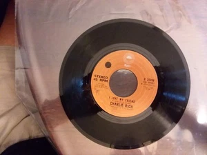 1974 VG+ RARE Charlie Rich I Love My Friend / Why, Oh Why 8-20006 45 - Picture 1 of 2