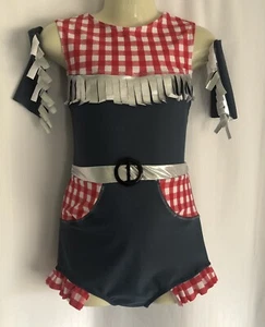 * Dance Group Lot Of 12 Country Cowgirl Hoedown Biketards Jazz Tap Acro Costumes - Picture 1 of 1