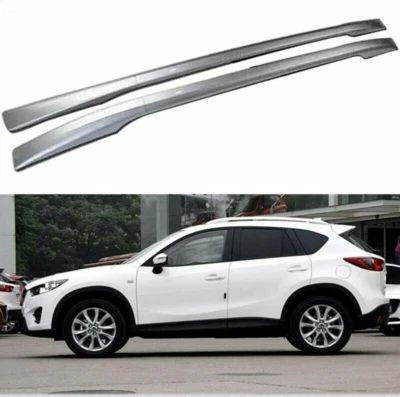 Barra transversal de aluminio para riel de techo Mazda CX-5 CX5 2012-2016 2 piezas apta para Mazda CX-5 CX5 Foto 1 de 4