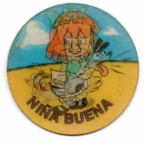 NIÑA BUENA #101 MAGICTAZO TINY TOON 1994 MAGIC TAZO MATUTANO CON DESGASTE - Picture 1 of 2