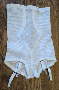 RAGO SHAPEWEAR 6107 weiß hochtailliert extra fester Slip Gürtel Strumpfbänder neu mit Etikett S/26 - Bild 1 von 10
