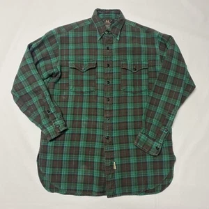 RRL Ralph Lauren Plaid Work Shirt Thick Cotton Twill S Brown Green Southwest - Bild 1 von 17