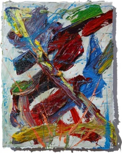 ABSTRACT IMPASTO IMPRESSIONIST POP ORIGINAL OIL PAINTING ART SIGNED LANDSCAPE AN - Picture 1 of 24