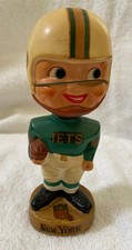 VINTAGE 1960s AFL NFL NEW YORK JETS BOBBLEHEAD NODDER BOBBLE HEAD 
