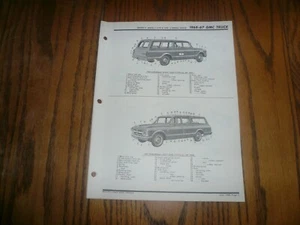 1964 - 1968 GMC Truck Motors Crash Book Pages Parts Exploded View - Vintage - Bild 1 von 5