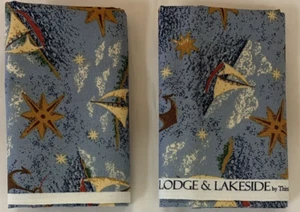 Lodge & Lakeside Fat Quarters By Thimbleberries 2008 For RJR Fabrics Lot Of 2 - Picture 1 of 10