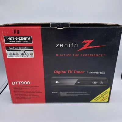 Zenith DTT900 Digital TV Tuner Converter Box w/ Wireless Remote Complete - Image 1 of 4