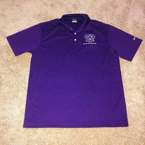 Nike Golf Dri Fit Kansas State University Wildcat Polo Shirt Purple Mens Size XL - Picture 1 of 12