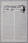 1901 Imprimé 27th Avril Livre Club Article