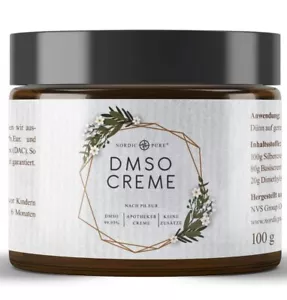 DMSO Creme Dimethylsulfoxid 99,9% Reinheit - in Einer Hochwertigen Basicre 100Ml - Bild 1 von 5