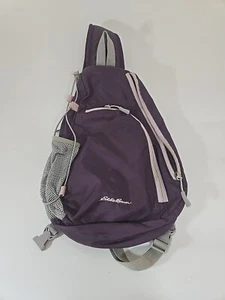 Eddie Bauer lila grau Crossback Sling Rucksack - Bild 1 von 5