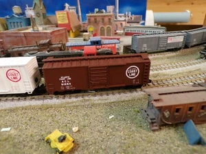 N-Scale Custom ATLANTIC COAST LINE (ACL) 40' BOXCAR (brown) # 81684 - Picture 1 of 1