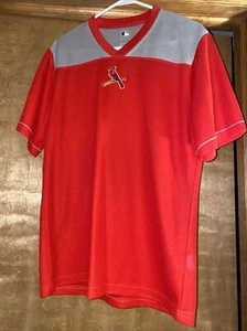 St. Louis Cardinals Mens Size Medium M Genuine MLB  Jersey Shirt EUC - Picture 1 of 4