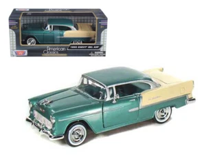 1955 Chevrolet Bel Air Green 1/24 Diecast Model Car by Motormax - Picture 1 of 1