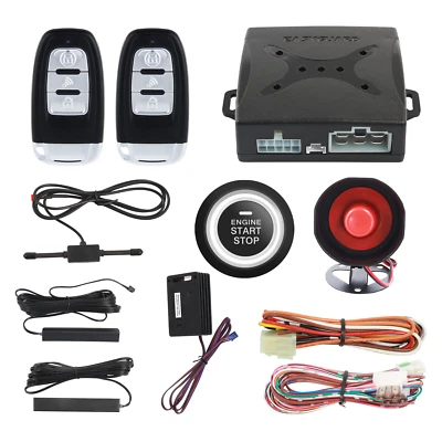 EASYGUARD Burglar Alarm Auto Lock Unlock Remote Start Ignition Start Kit DC12V - Image 1 of 4