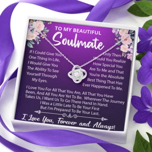 To My Soulmate Necklace, Valentine Gift For Her, Gift For Soulmate, Gift For Her - Picture 1 of 10