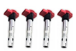 AUDI VOLSKWAGON IGNITION COILS VW 2005-2009 A3 A4 TT Q5 RS4 EOS GOLF GTI JETTA - Picture 1 of 2
