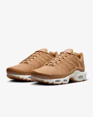 Nike Air Max Plus Flax Brown White Sneakers Retro FZ8815-200 Mens Size - Image 1 of 4