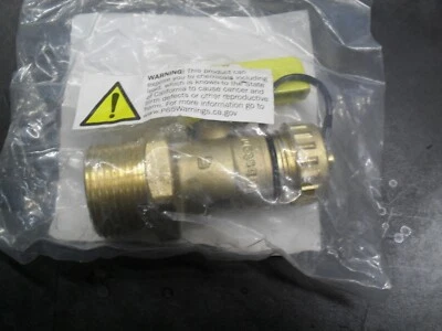 Webstone H-20304W 1" MIP x 3/4" Hose add a drain Full port brass ball valve