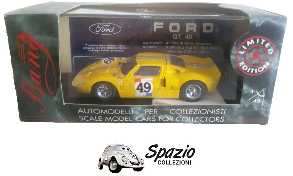 FORD GT 40 BANG SCALA 1/43 - Immagine 1 di 3