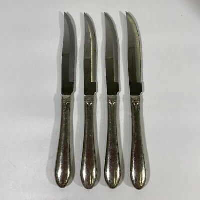 Gorham Silver Meredith  Steak Knife Set Of 4 9135020 - Imagem 1 de 4