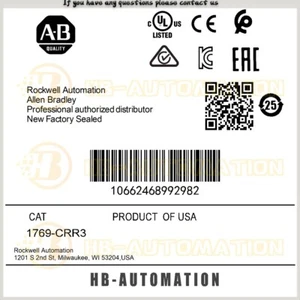 1769-CRR3 CompactLogix AB Brand New Spot Goods 1769CRR3 ZY - Picture 1 of 6