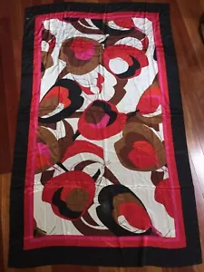 100% Pure Silk Fabric Panel Designer Jasper Conran 63”x39” Christmas Wraps Scarf - Picture 1 of 4