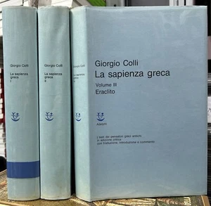 (Adelphi) G. Colli - LA SAPIENZA GRECA - 3 VOLUMI - II EDIZIONE - Adelphi - Imagen 1 de 1