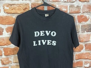 vintage 80s Devo Lives shirt - sz M - single stitched tee - Picture 1 of 8