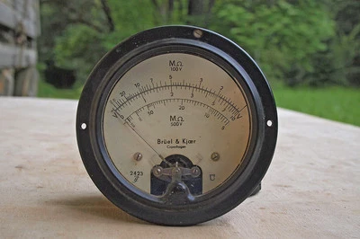 Sensitive Panel Meter 200 Microamps D.C. Full Scale, Face Shows Meg Ohm Scales - Image 1 of 4
