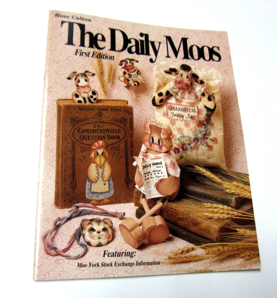 Cow Decorative Art Painting The  Daily Moos First Edition by Rose Calton - Image 1 of 1